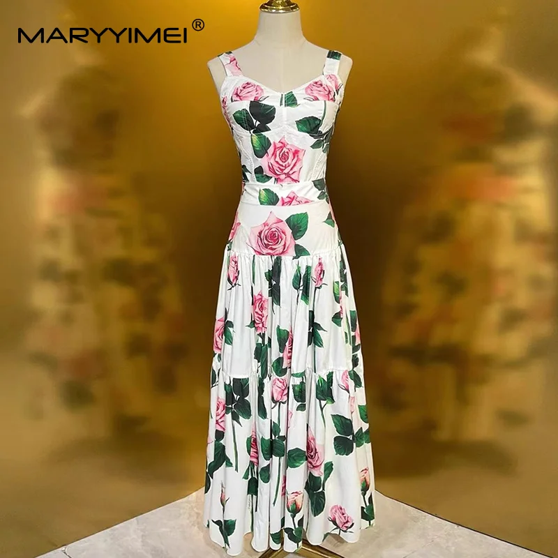 Romper Floral Print - MARYYIMEI Komplet damski z kwiatowym nadrukiem,
