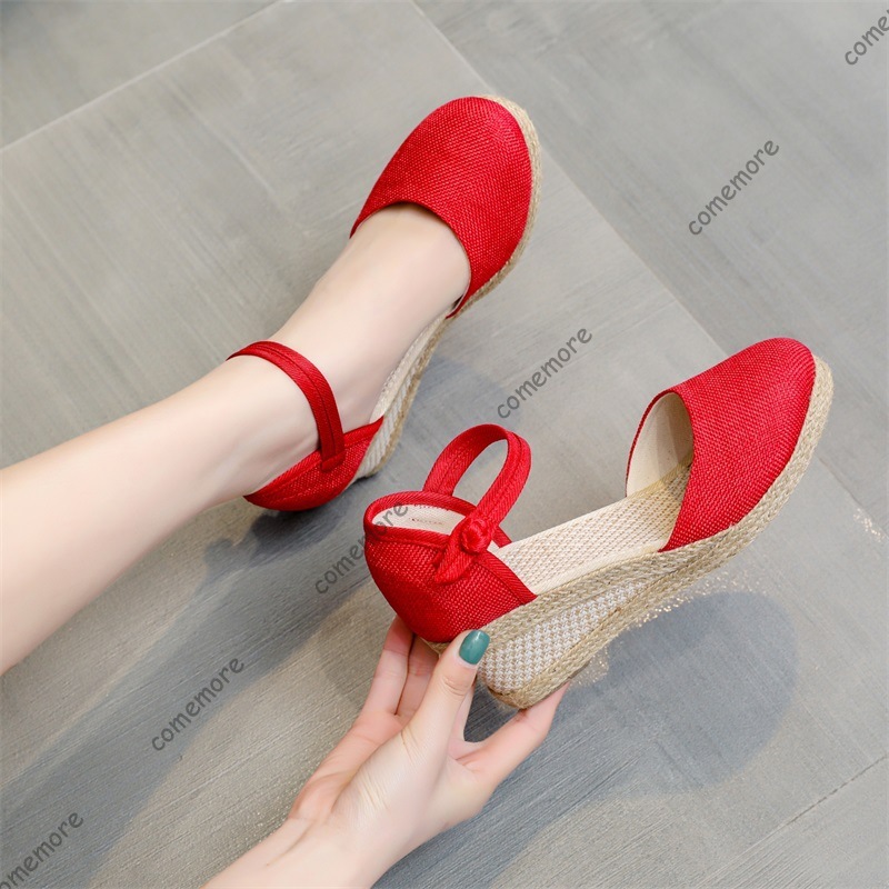 Sandały Comemore na wysokim ob – Wedge Espadrille Women recenzja i cena