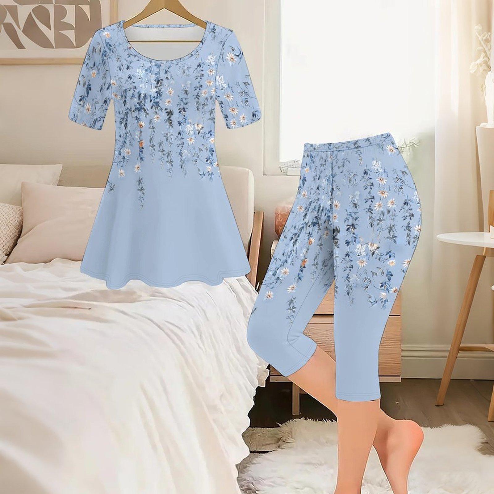 2-częściowy zestaw damski w st – Romper Floral Print recenzja i cena